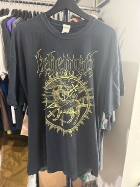 Vintage Behemoth Band Tee Double sided black Men’s Short Sleeve t-shirt 2XL